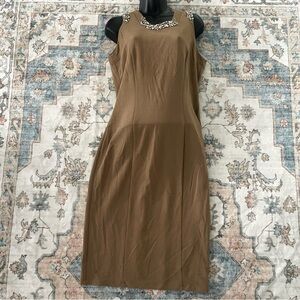 Blumarine Blugirl Brown Sleeveless Sheath Dress